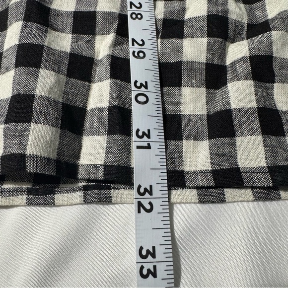 Zara Linen Blend Dress Black and White Size Large - Picture 12 of 14